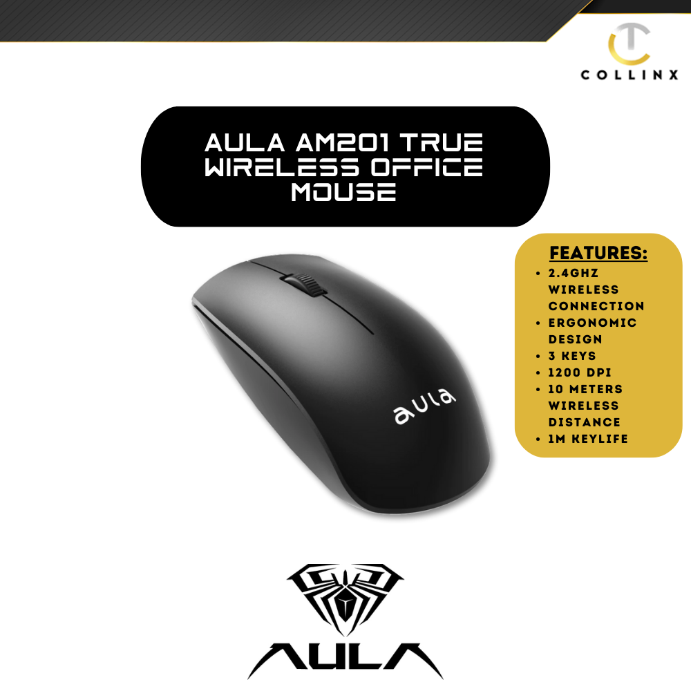 AULA AM201 True Wireless Office Mouse