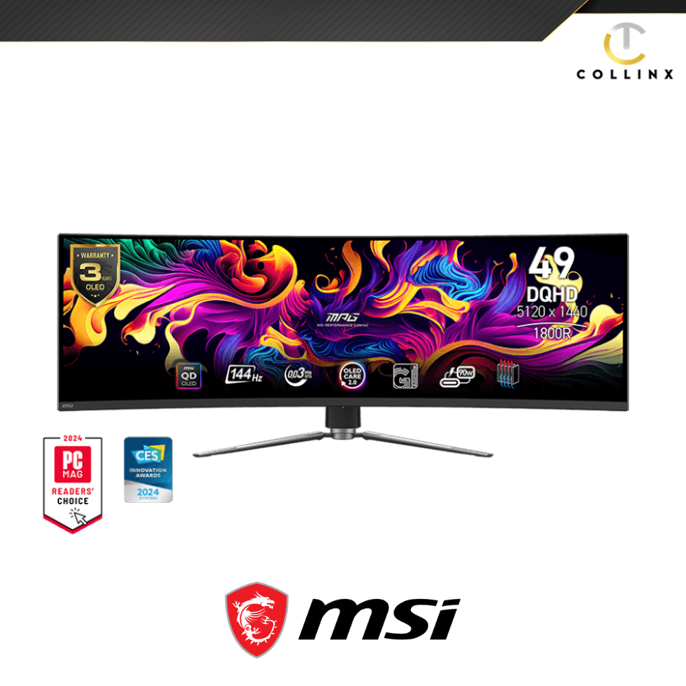 49 Inches MSI MPG 491CQP QD-OLED Gaming Curved Monitor