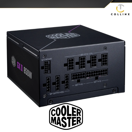 850W Cooler Master GX II 80 Plus Gold Rating Certification Power Supply - Image 2