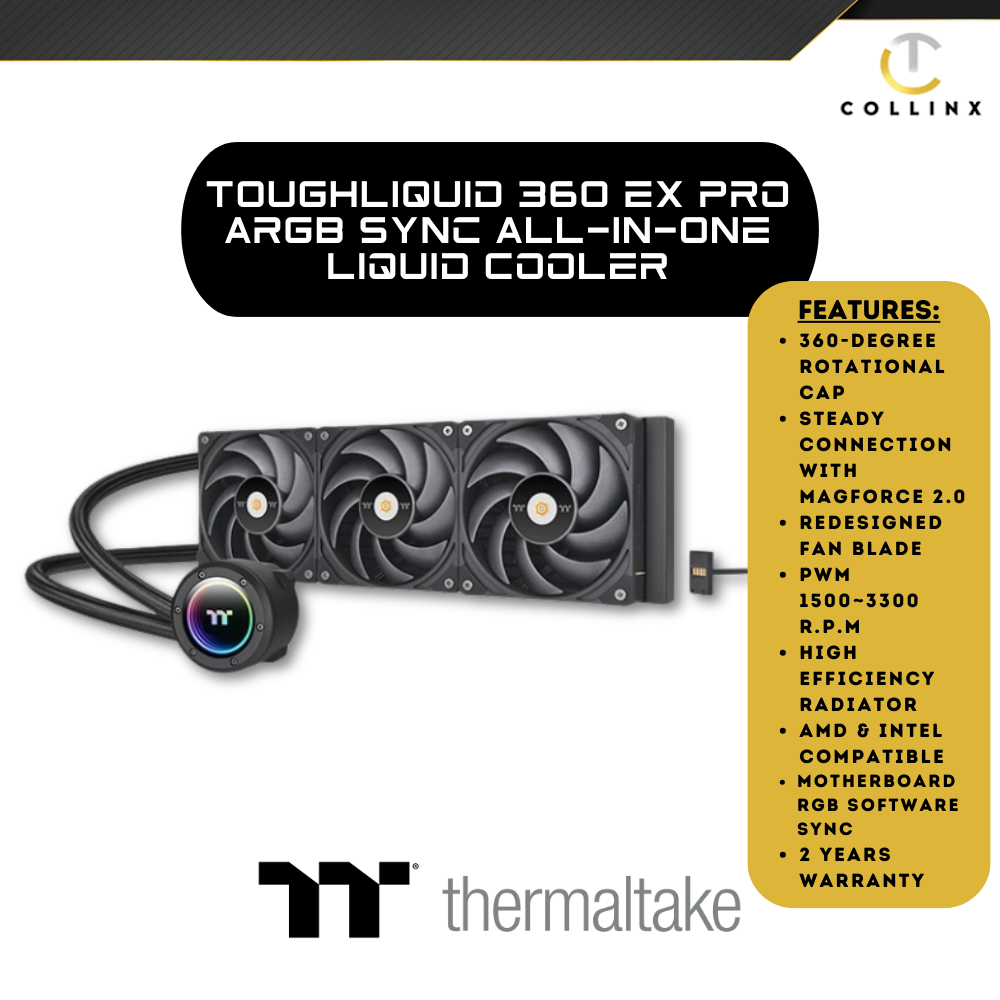 Thermaltake TOUGHLIQUID 360 EX Pro ARGB Sync All-In-One Liquid Cooler