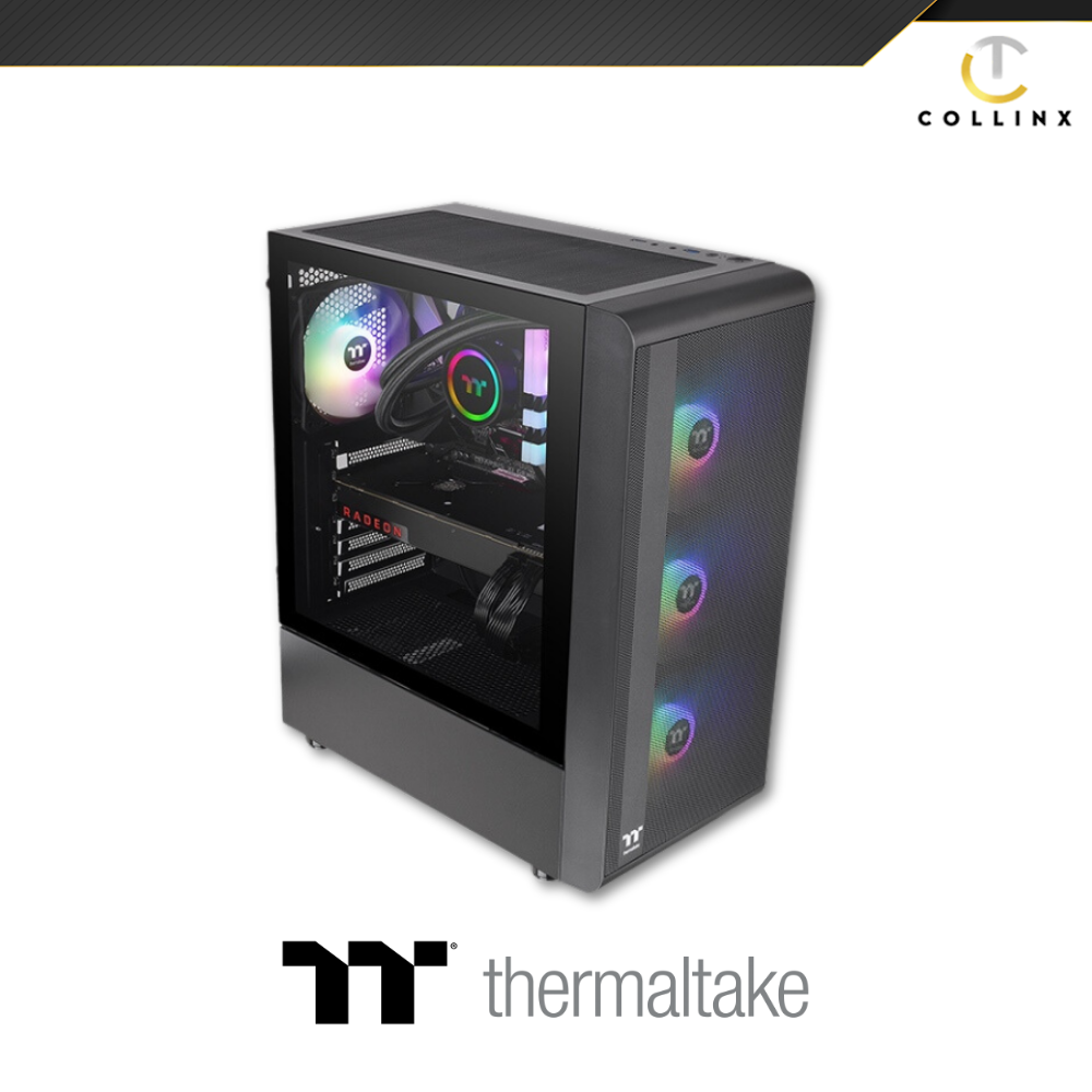 Thermaltake S200 TG ARGB Black Mid Tower Chassis - Image 6