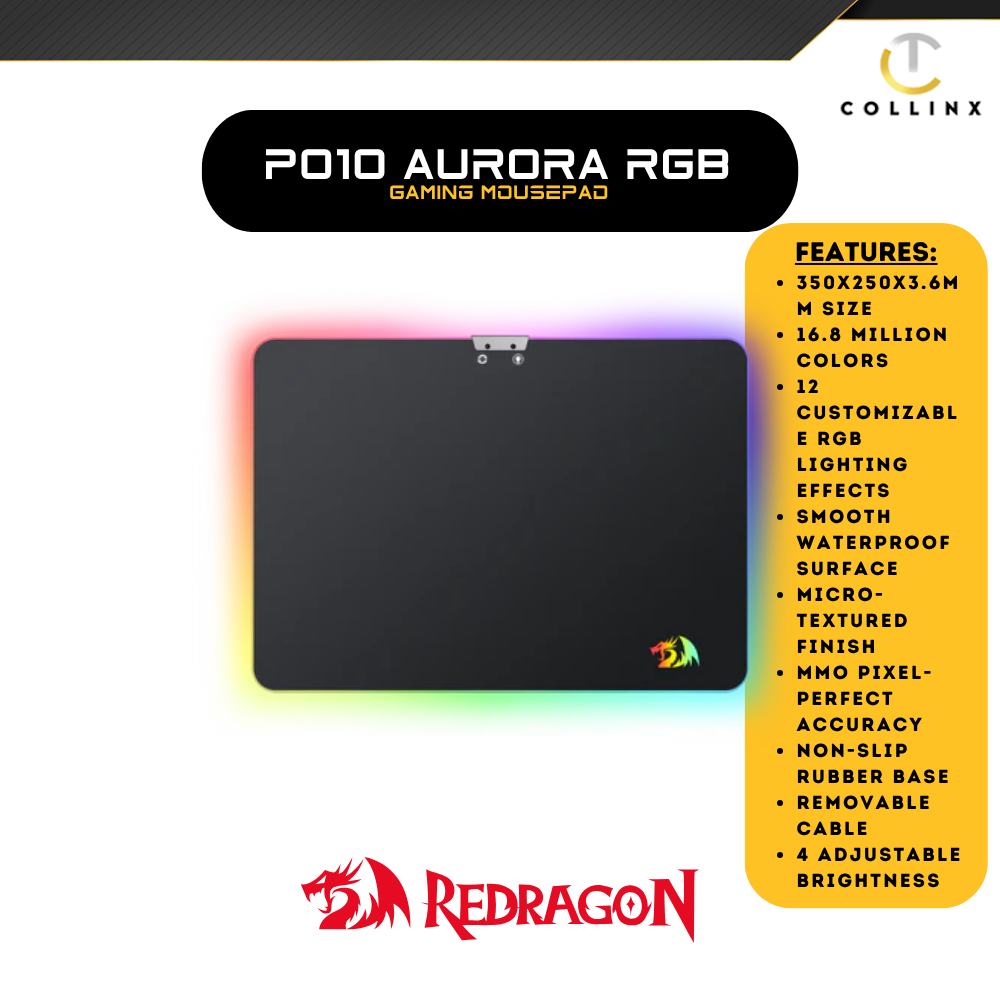 Redragon P010 AURORA Gaming Mousepad
