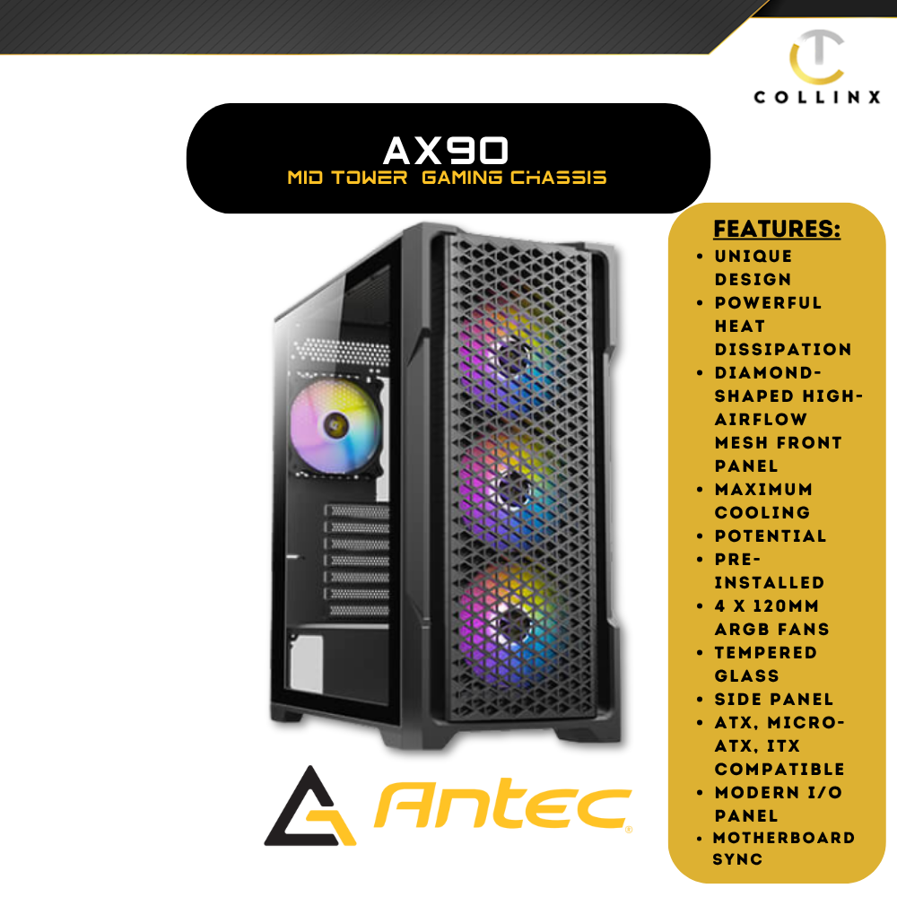 Antec AX90 Mid Tower Gaming Chassis