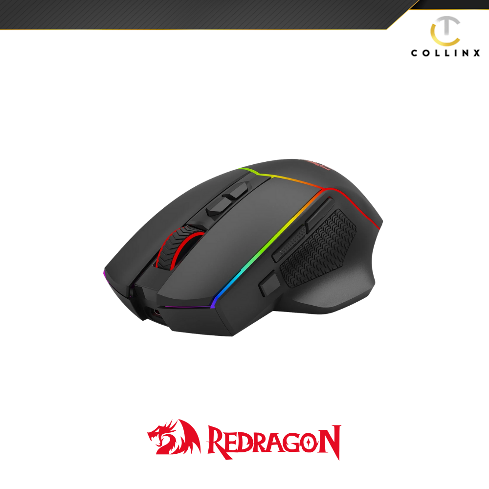Redragon M814RGB-PRO Axe Pro RGB 8000 DPI Tri-Mode Wireless Gaming Mouse - Image 2