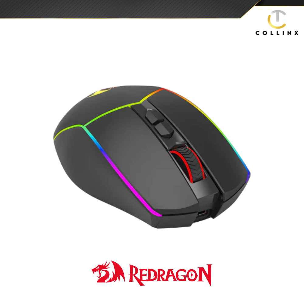 Redragon M814RGB-PRO Axe Pro RGB 8000 DPI Tri-Mode Wireless Gaming Mouse - Image 4