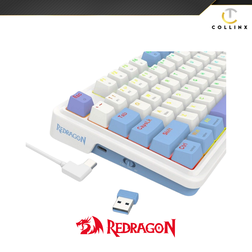 Redragon K664WBP-RGB-PRO Gloria Pro Tri-Mode Mechanical Gaming Keyboard - Image 6