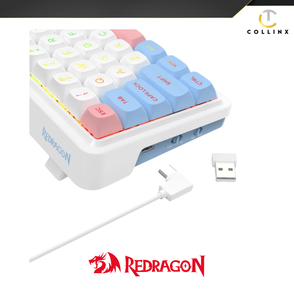 Redragon K709WBP RGB Nova Pro Tri-Mode Mechanical Gaming Keyboard - Image 8