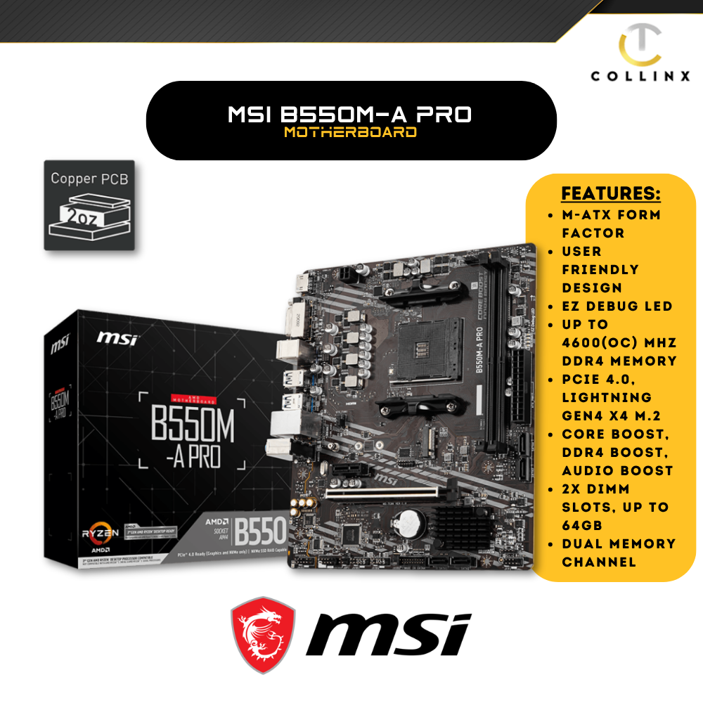 MSI B550M-A PRO