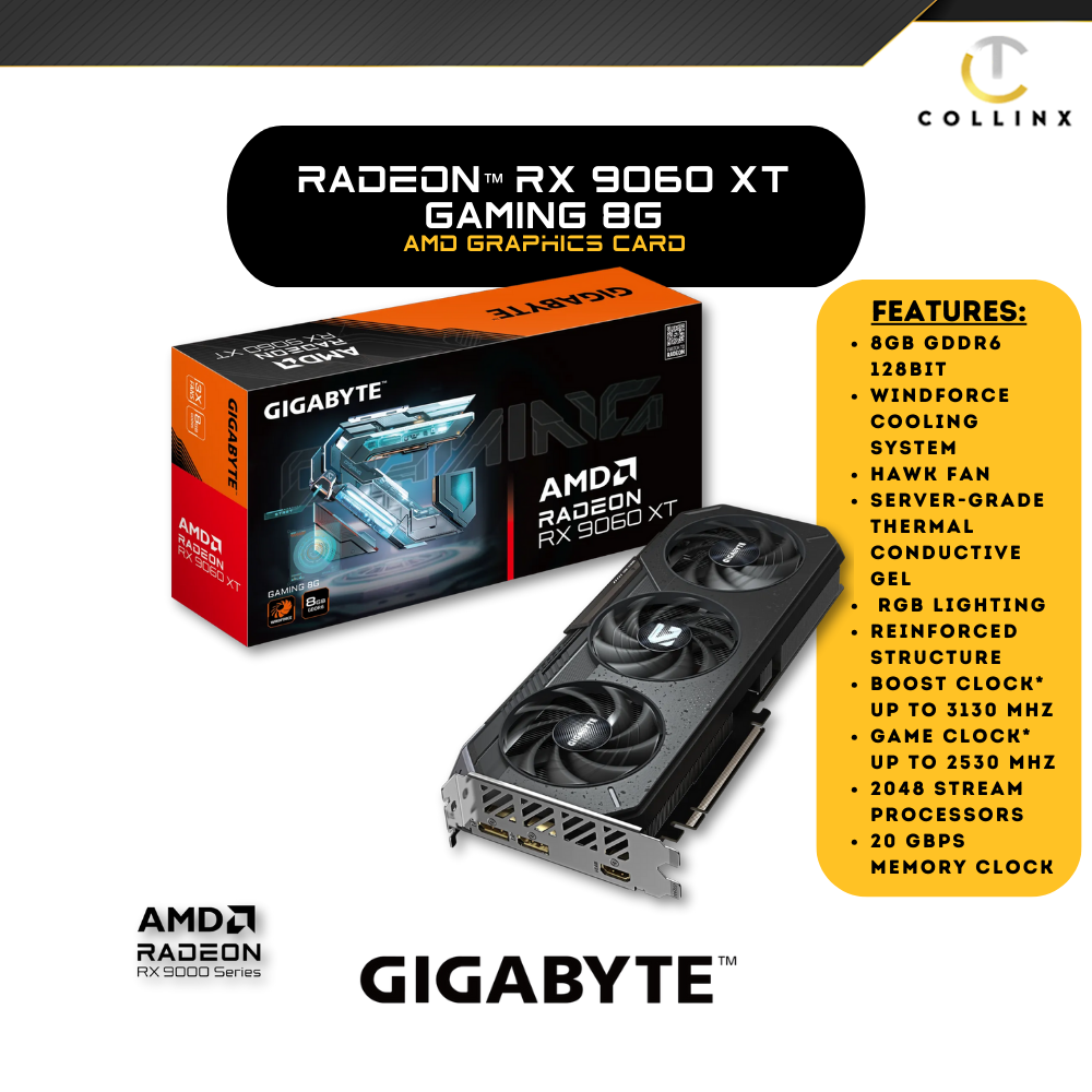 GIGABYTE Radeon™ RX 9060 XT GAMING 8G